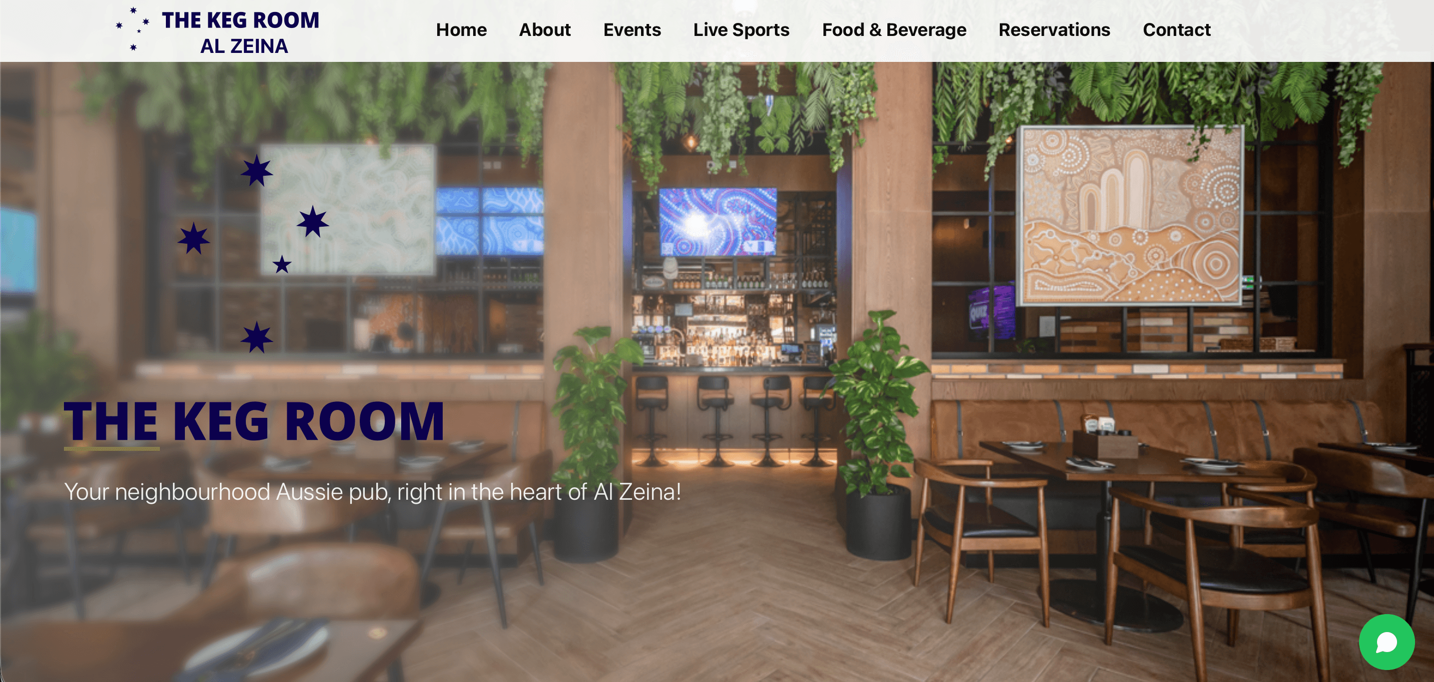 The Keg Room website project